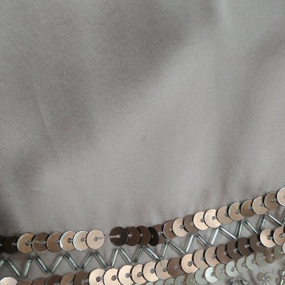 Y2K Jacob Connexion 100% silk beaded sequin cami tank top mauve pink Small - Picture 16 of 16